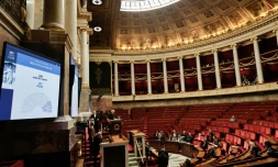 Rejet d'une motion de censure contre le gouvernement, le 23 janvier 2026 à l'Assemblée nationale à Paris