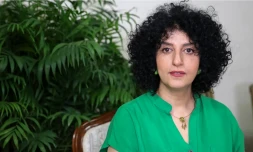 Narges Mohammadi à Téhéran le 16 janvier 2025 - Photo par NOOSHIN JAFARI / MIDDLE EAST IMAGES / MIDDLE EAST IMAGES VIA AFP