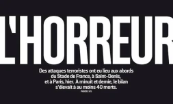 L\'horreur