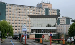 L'hôpital de Saint-Quentin, dans l'Aisne, le 23 juin 2025 ( AFP / FRANCOIS NASCIMBENI )