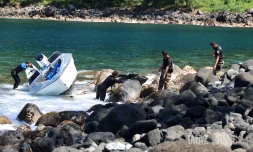 bateau  speed boat Anse des Cascades 