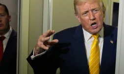 Le président américain Donald Trump s'était emporté contre une journaliste, à bord d'Air Force One. (© KEYSTONE/AP/Manuel Balce Ceneta)