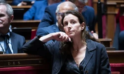 Charlotte Parmentier-Lecocq, ministre déléguée chargée des Personnes handicapées, lors d'une séance de questions au gouvernement au Sénat, à Paris, le 28 mai 2025. (MAGALI COHEN / HANS LUCAS / AFP)