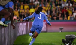 Wendie Renard face au Brésil le 29 juillet 2023 Crédit : FRANCK FIFE / AFP