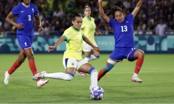 Gabi Portilho face à la France lors des Jeux olympiques de Paris 2024, le 3 août 2024.