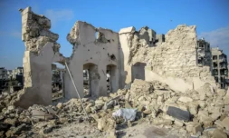 Le palais al-Bacha, le 5 janvier 2024 Ă Gaza ( AFP / - )