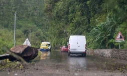salazie, éboulis, éboulement, route