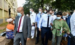 Saint-Denis : le ministre Sébastien Lecornu parle sécurité dans le quartier de la Chaumière