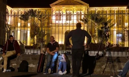 les journalistes attendent devant la préfecture 31 juillet 2020