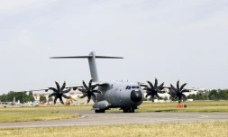 La France a décidé de mobiliser des avions militaires A400M pour acheminer les ressortissants français présents en Israël (Photo d'illustration). AFP/MOHAMMED BADRA