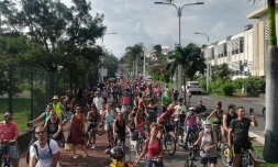 Saint-Pierre : 600 cyclistes présents à la vélorution "sound system" 