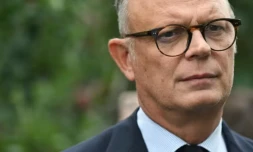 Le candidat Horizons Ă la prĂ©sidentielle Ădouard Philippe le 17 septembre 2026, Ă CorzĂ© dans le Maine-et-Loire