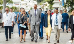 Coopération régionale : Le Président des Seychelles en visite au CHU de Bellepierre