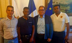 Saint-Pierre : le maire, David Lorion et le président de la chambre d’agriculture ont échangé sur la production péi