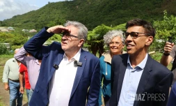 Younous Omarjee et Jean-Luc Mélenchon à Saint-Joseph