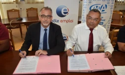 Signature convention pôle emploi et CMAR