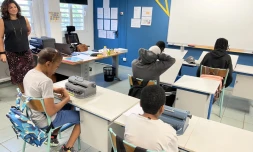 Collège Émile Hugot : l'Académie inaugure une unité d'enseignement externalisée pour les élèves déficients visuels