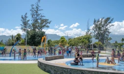 Le Port : les jeux d'eau en mode hiver