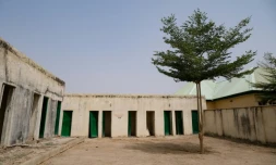 Le pensionnat de Jangebe au lendemain de l'enlÚvement de plus de 300 adolescentes par des hommes armés, le 27 février 2021 dans le nord-ouest du Nigeria