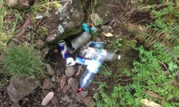 Déchets récoltés au Piton des Neiges