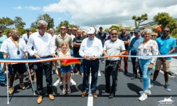 inauguration de l'ouvrage d'art de la ravine Jean-Petit Ă Saint-Joseph