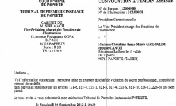 Tahiti : une journaliste mise sous pression par un magistrat