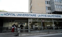 L'hôpital de la Pitié-Salpêtrière à Paris le 26 février 2020, où est mort un sexagénaire victime du nouveau coronavirus, premier décès d'un Français dans l'épidémie