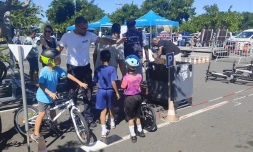 Saint-Pierre : échanges et prévention, les acteurs locaux de la sécurité sensibilisent les enfants 