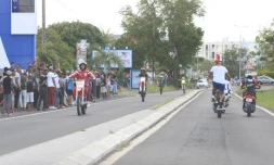 Des rodéos ont eu lieu au Chaudron (Photo Richard Bouhet/Imaz Press)