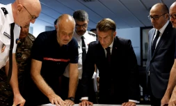 Mégafeu en Gironde : reprises "contenues", Macron appelle à "rester unis" pour "gagner" cette longue bataille