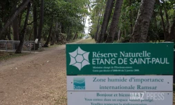 boucle des viviers , réserve naturelle etang saint-paul 