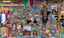 fresque géante virtuelle pixels reddit
