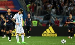 L'attaquant Lionel Messi au cours du match face à la Croatie à Nijni Novgorod, le 21 juin 2018 lors du Mondial en Russie