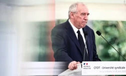 Le Premier ministre François Bayrou le 26 août 2025, à Boissy-la-Rivière, dans l'Essonne