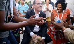 saint-pierre visite terre sainte jean castex campagne présidentielle 2022 emmanuel macron