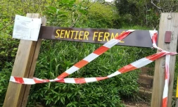 sentier fermé