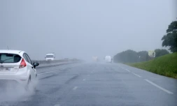 pluie route de l'est