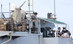 La frégate de surveillance le Floréal de retour au Port