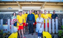  La Civis en visite sur les plages surveillées de Saint-Pierre et de L’Étang-Salé