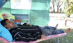 Claude Leperlier entamait sa grève de la faim.