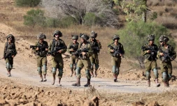 Des soldats israéliens prÚs de la frontiÚre avec la bande de Gaza le 13 juin 2024 - JACK GUEZ / AFP