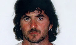 Portrait d'Yvan Colonna pris après son arrestation le 04 juillet 2003 en Corse-du-Sud dans une bergerie à Porto-Pollo près de Propriano, après plus de quatre ans de fuite