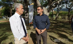 Patrice Latron au Port avec Olivier Hoarau