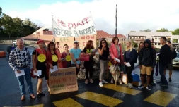 Les professeurs manifestent devant le lycée BoisJoly Potier