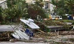 Cyclone Belal : port de Saint-Gilles