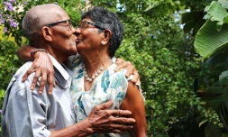 époux Ramsamy, noces d'orchidée, 55 ans de mariage, Saint-Leu