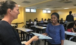 1er août - Remise des billets d'avion à l'EGC