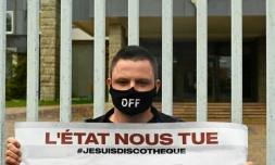 Manifestation contre les fermetures de discothèques à Rennes le 13 octobre 2020