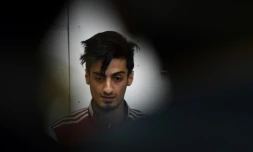 Le Belge Mourad Laachraoui, frĂšre d'un des kamikazes qui s'est fait exploser Ă  Bruxelles, ici le 24 mars 2016