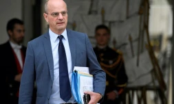 Le ministre de l'Education Jean-Michel Blanquer à l'Elysée, le 24 octobre 2018